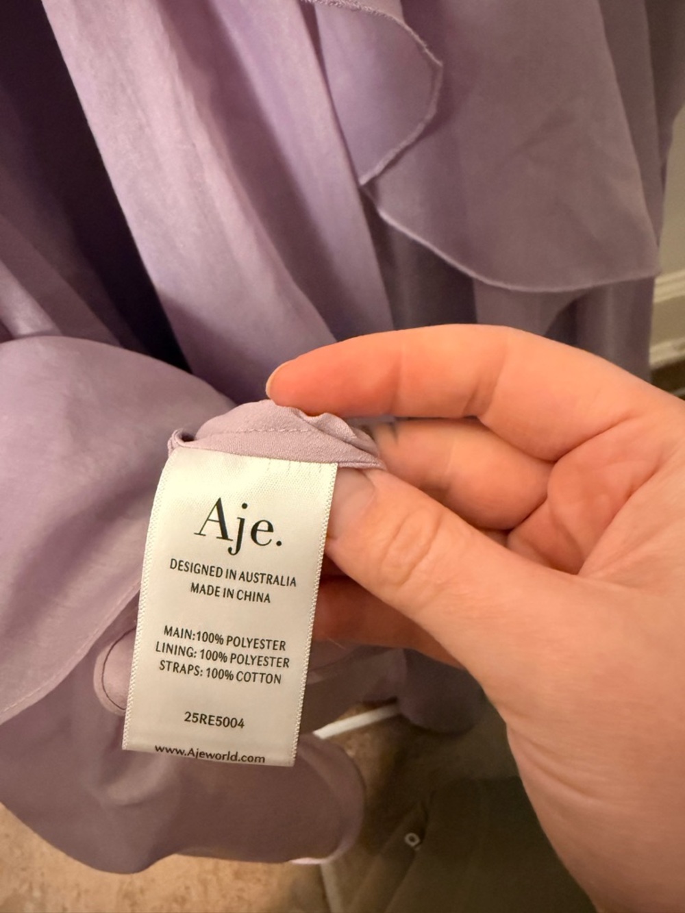 Aje - Pandorea Layered Maxi Dress in purple - Picture 10 of 14